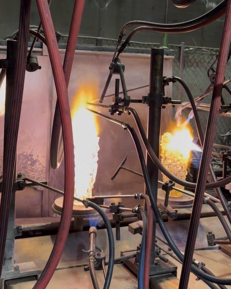 Fire polishing